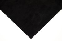 Замша искусственная двухсторонняя, размер 15х20см, толщина 0,85мм, цвет чёрный, 1028-062, 1шт