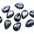 Кабошон капля 14х10мм, Кианит натуральный, оттенок серый, 2013-002, 1шт - Кабошон капля 14х10мм, Кианит натуральный, оттенок серый, 2013-002, 1шт