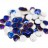 Бусины Rose Petal beads 8мм, отверстие 0,5мм, цвет 02010/29901 белый/синий, 734-009, 10г (около 50шт) - Бусины Rose Petal beads 8мм, отверстие 0,5мм, цвет 02010/29901 белый/синий, 734-009, 10г (около 50шт)