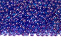Бисер японский TOHO круглый 6/0 #0252 морская вода/фиолетовый, окрашенный изнутри, 10 грамм