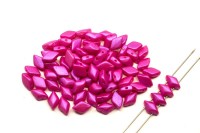 Бусины GemDuo 8х5мм, отверстие 0,8мм, цвет 02010/24508 Tropical Passion Pink, 709-059, 10г (около 64шт)