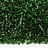 Бисер чешский PRECIOSA рубка 10/0 57060 зеленый, серебряная линия внутри, 50г - Бисер чешский PRECIOSA рубка 10/0 57060 зеленый, серебряная линия внутри, 50г