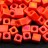 Бисер японский Miyuki Cube кубический 4мм #0406FR оранжевый, матовый радужный непрозрачный, 10 грамм - Бисер японский Miyuki Cube кубический 4мм #0406FR оранжевый, матовый радужный непрозрачный, 10 грамм