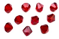 Бусины биконусы хрустальные 6мм, цвет LIGHT SIAM, 747-021, 10шт