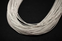 Канитель жесткая 1,0мм, цвет серебро матовое, 49-016, 5г (около 1м)