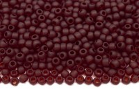 Бисер японский TOHO круглый 11/0 #0005DF гранат, матовый прозрачный, 10 грамм