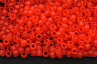 Бисер японский TOHO круглый 8/0 #0005F светлый сиамский рубин, матовый прозрачный, 10 грамм