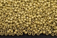 Бисер японский TOHO круглый 15/0 #PF0559F желтое золото, матовый Permanent Finish гальванизированный, 10 грамм
