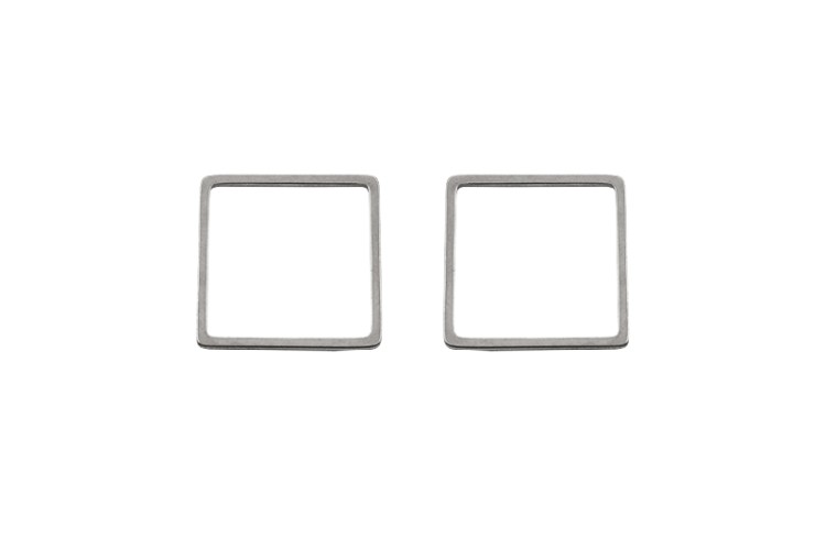 Коннектор Квадрат 20х0,8мм, цвет стальной, хирургическая сталь, 14-073, 2шт Коннектор Квадрат 20х0,8мм, цвет стальной, хирургическая сталь, 14-073, 2шт