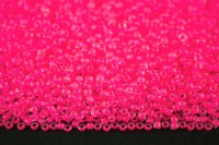 Бисер японский TOHO круглый 11/0 #0971 хрусталь/розовый неон, окрашенный изнутри, 10 грамм