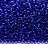 Бисер чешский PRECIOSA круглый 10/0 37050 синий, серебряная линия внутри, 20 грамм - Бисер чешский PRECIOSA круглый 10/0 37050 синий, серебряная линия внутри, 20 грамм