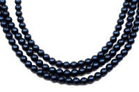 Жемчуг Preciosa, цвет 70139 матовый темно-синий, 4мм, 10шт
