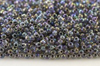 Бисер японский TOHO круглый 11/0 #0783 хрусталь/серый радужный, окрашенный изнутри, 10 грамм