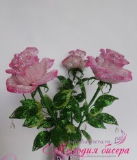 Роза из бисера, набор для рукоделия. 60-047, 1 шт
