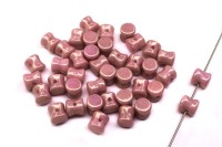 Бусины Pellet beads 6х4мм, отверстие 0,5мм, цвет 03000/14494 лиловый глянцевый, 732-029, 10г (около 60шт)