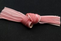 Лента шелковая Шибори, ширина 12см, цвет №142 розовый, 20см