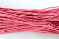 Шнур из искусственной замши, ширина 2,5мм, толщина 1,2мм, цвет розовый, 54-005, отрез около 1 метра