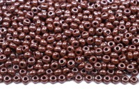 Бисер чешский PRECIOSA круглый 10/0 18600 коричневый непрозрачный, 20 грамм