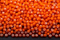 Бисер чешский PRECIOSA круглый 10/0 93703 оранжевый, белая серединка, непрозрачный, 1 сорт, 50г