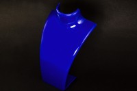 Бюст для демонстрации украшений 21х14х6см, цвет синий, пластик, 32-251, 1шт