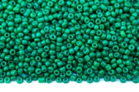 Бисер китайский круглый размер 12/0, цвет К96 зеленый непрозрачный, 450г