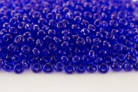 Бисер чешский PRECIOSA Дропс 5/0 30080 синий прозрачный, 50 грамм