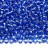 Бисер чешский PRECIOSA круглый 8/0 37030 синий, серебряная линия внутри, 50г - Бисер чешский PRECIOSA круглый 8/0 37030 синий, серебряная линия внутри, 50г