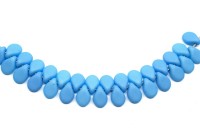Бусины Pip beads 5х7мм, цвет 02010/29576 голубой матовый пастель, 701-068, 5г (около 36шт)
