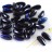 Бусины Chilli beads 4х11мм, два отверстия 0,9мм, цвет 23980/23101 черный/синий, 702-011, 10г (около 34шт) - Бусины Chilli beads 4х11мм, два отверстия 0,9мм, цвет 23980/23101 черный/синий, 702-011, 10г (около 34шт)