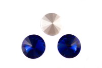 Кристалл Риволи 18мм, цвет синий, стекло, 26-018, 2шт