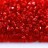 Бисер чешский PRECIOSA Богемский граненый, рубка 10/0 90050 красный прозрачный, около 10 грамм - Бисер чешский PRECIOSA Богемский граненый, рубка 10/0 90050 красный прозрачный, около 10 грамм