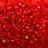 Бисер чешский PRECIOSA Богемский граненый, рубка 10/0 90050 красный прозрачный, около 10 грамм - Бисер чешский PRECIOSA Богемский граненый, рубка 10/0 90050 красный прозрачный, около 10 грамм