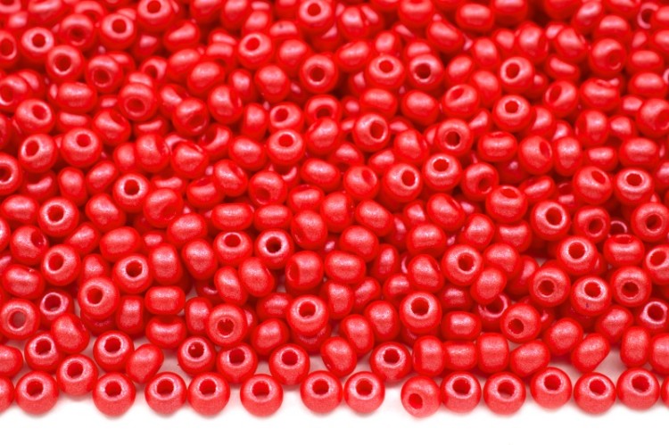 Бисер чешский PRECIOSA круглый 10/0 22008 красный, PermaLux, 1 сорт, 50г Бисер чешский PRECIOSA круглый 10/0 22008 красный, PermaLux, 1 сорт, 50г