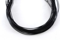 Шнур вощеный толщина 1мм, цвет черный, полиэфир, 53-016, 1 метр