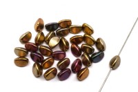 Бусины Pinch beads 5х3мм, отверстие 0,8мм, цвет 01610 металлик микс матовый, 755-064, 10г (около 117шт)