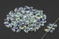 Бисер MIYUKI Long Drop #0271 хрусталь/светлая мята радужный, окрашенный изнутри, 10 грамм