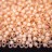 Бисер японский TOHO круглый 8/0 #2126 молочный персиковый розовый, серебряная линия внутри, 10 грамм - Бисер японский TOHO круглый 8/0 #2126 молочный персиковый розовый, серебряная линия внутри, 10 грамм