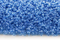 Бисер китайский круглый размер 12/0, цвет 0103В голубой прозрачный, блестящий, 450г