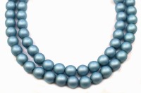 Жемчуг Preciosa, цвет 70573 матовый темно-голубой, 6мм, 10шт