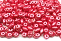 Бусины SuperDuo 2,5х5мм, отверстие 0,8мм, цвет 02010/24004 розовый непрозрачный жемчужный, 706-200, 10г (около 120шт)