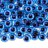 Кабошон стеклянный круглый с принтом Глаз 10х3,5мм, оттенок синий, 2030-051, 10шт - Кабошон стеклянный круглый с принтом Глаз 10х3,5мм, оттенок синий, 2030-051, 10шт