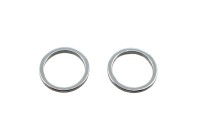 Кольца соединительные 8х1мм, неразъёмные, латунь, родий, 13-158, 2шт