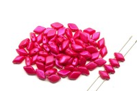 Бусины GemDuo 8х5мм, отверстие 0,8мм, цвет 02010/24504 Tutti Frutti Pitahaya, 709-056, 10г (около 64шт)