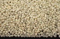 Бисер китайский круглый размер 12/0, цвет К85 бежевый непрозрачный, 85г