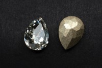 Кристалл Капля 18х13мм, цвет прозрачный, стекло, 26-059, 1шт