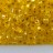 Бисер чешский PRECIOSA кубический 3,4х3,4мм 87010 желтый, серебряная линия внутри, 50г - Бисер чешский PRECIOSA кубический 3,4х3,4мм 87010 желтый, серебряная линия внутри, 50г