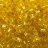 Бисер чешский PRECIOSA кубический 3,4х3,4мм 87010 желтый, серебряная линия внутри, 50г - Бисер чешский PRECIOSA кубический 3,4х3,4мм 87010 желтый, серебряная линия внутри, 50г