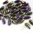 Бусины Chilli beads 4х11мм, два отверстия 0,9мм, цвет 23980/21495 черный/фиолетовый ирис, 702-010, 10г (около 35шт) - Бусины Chilli beads 4х11мм, два отверстия 0,9мм, цвет 23980/21495 черный/фиолетовый ирис, 702-010, 10г (около 35шт)