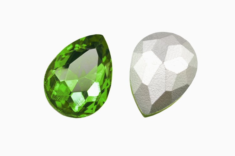 Кристалл Капля 25х18мм, цвет зеленый, стекло, 26-128, 2шт Кристалл Капля 25х18мм, цвет зеленый, стекло, 26-128, 2шт