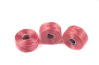 Нить для бисера S-Lon, размер АА, цвет pink, нейлон, 1030-115, катушка ~68м
